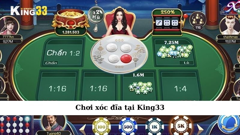 Chơi xóc đĩa tại King33