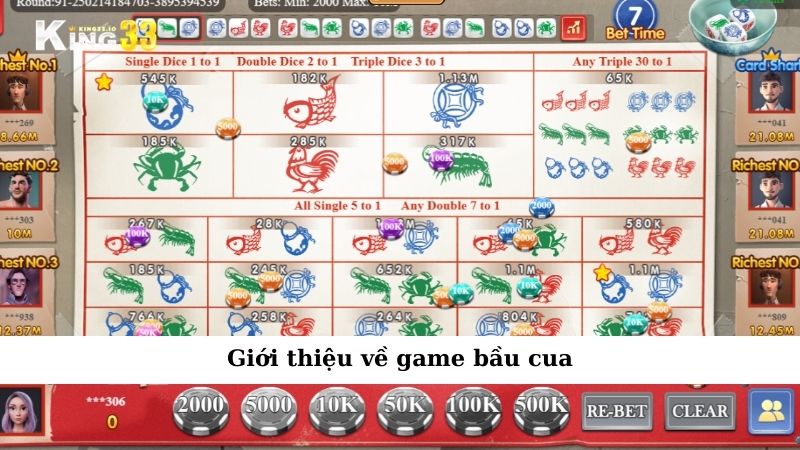 Giới thiệu về game bầu cua