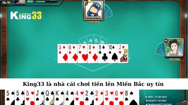 King33 là nhà cái chơi tiến lên Miền Bắc uy tín